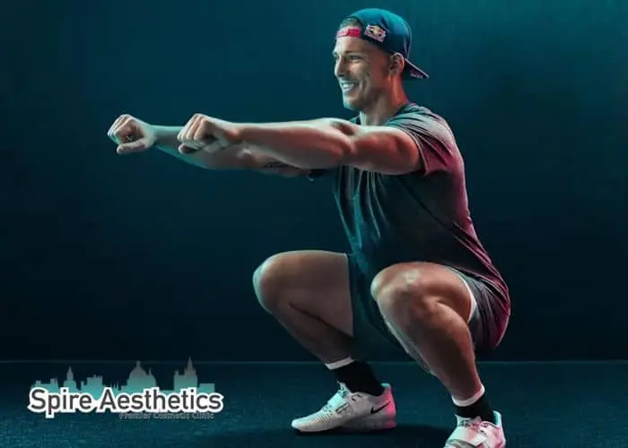 Image of man build leg muscle West End through exercise