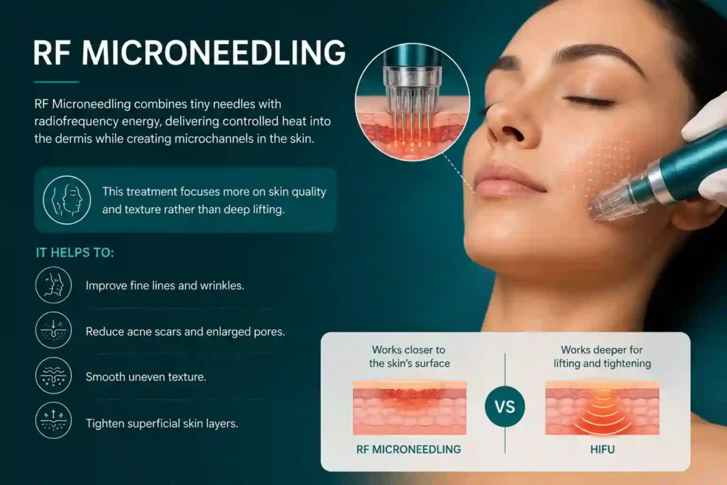 What Does RF Microneedling Do That HIFU Alone Cannot West End